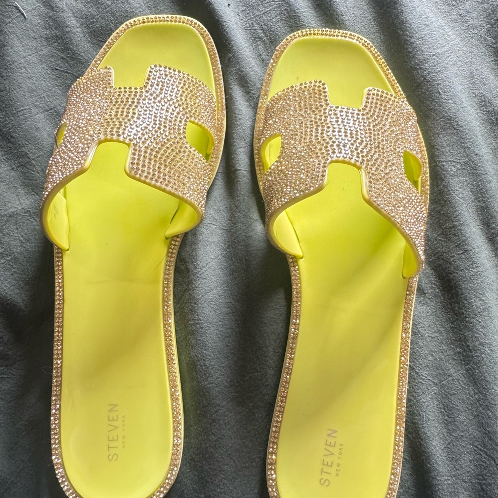 Bundle 4 for $20 - Steven Women's Sparkling Yellow Sandals